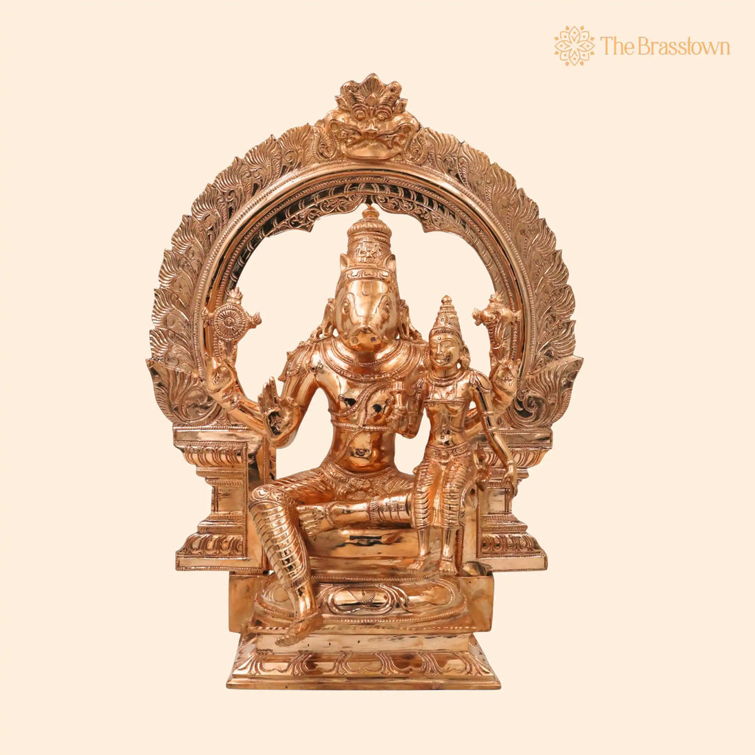 Bronze Varaha Lakshmi Idol – Handcrafted Varahalakshmi Devi Panchaloha Vigraham for Puja, Home Mandir &amp; Décor 15.5 Inch 1
