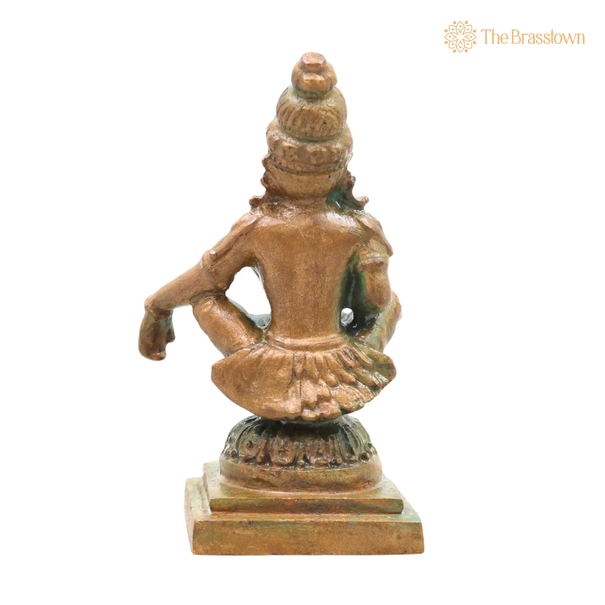 Bronze Ayyappa Idol – Manikandan Murti, Dharma Shasta Statue, Handcrafted Chola Style Pooja, Home Décor &amp; Gifting 3 Inch 4