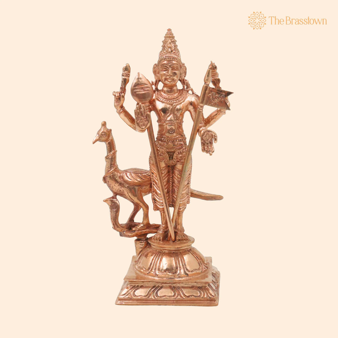 Bronze Murugan Idol – Handcrafted Kartikeya Subramanya Skanda Shanmukha Arumugam Velan Divine South Indian Chola Art Sculpture 5 Inch 1