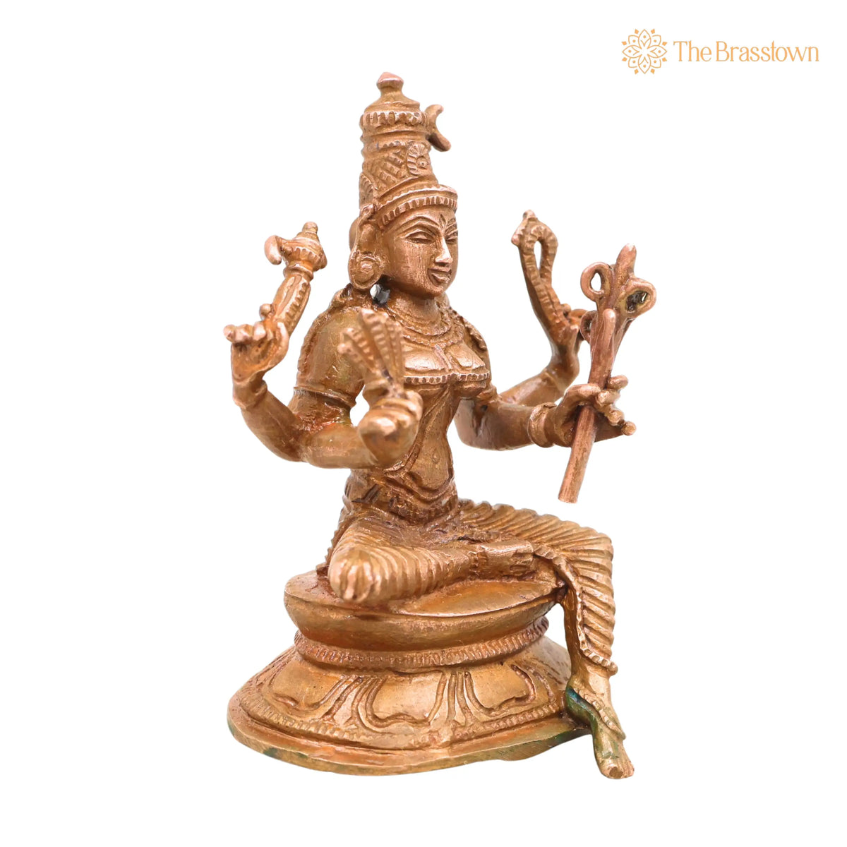 Bronze Rajarajeshwari Devi Idol – Lalita Tripurasundari Handcrafted Chola Murti for Pooja, Home Décor &amp; Gifting 3 Inch 2