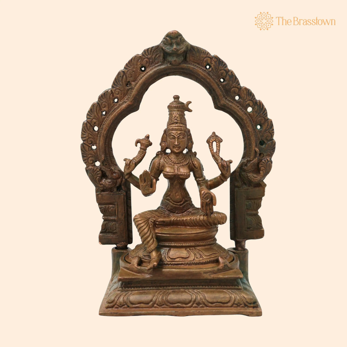 Bronze Parvati Devi Idol – Handcrafted Traditional Murti for Puja, Home Mandir &amp; Décor 5 Inch 1
