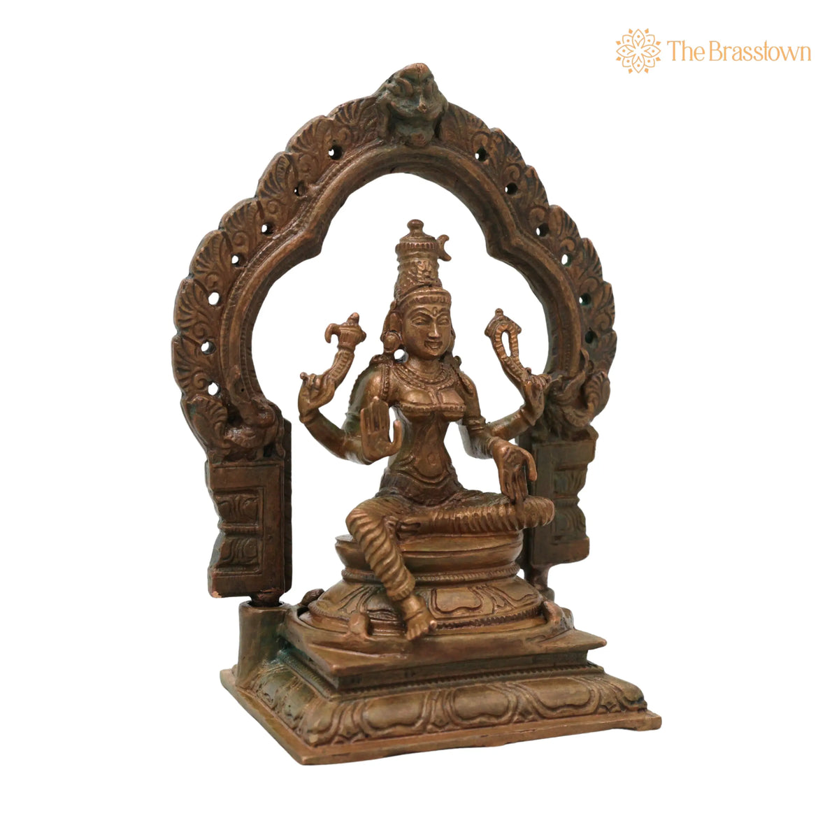 Bronze Parvati Devi Idol – Handcrafted Traditional Murti for Puja, Home Mandir &amp; Décor 5 Inch 2