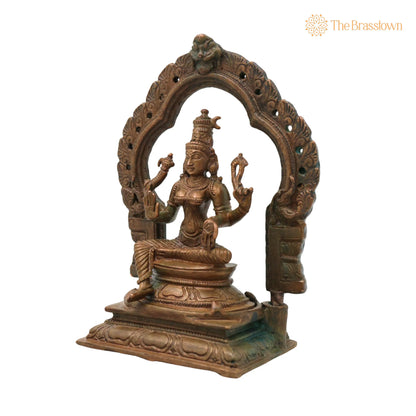 Bronze Parvati Devi Idol – Handcrafted Traditional Murti for Puja, Home Mandir &amp; Décor 5 Inch 3