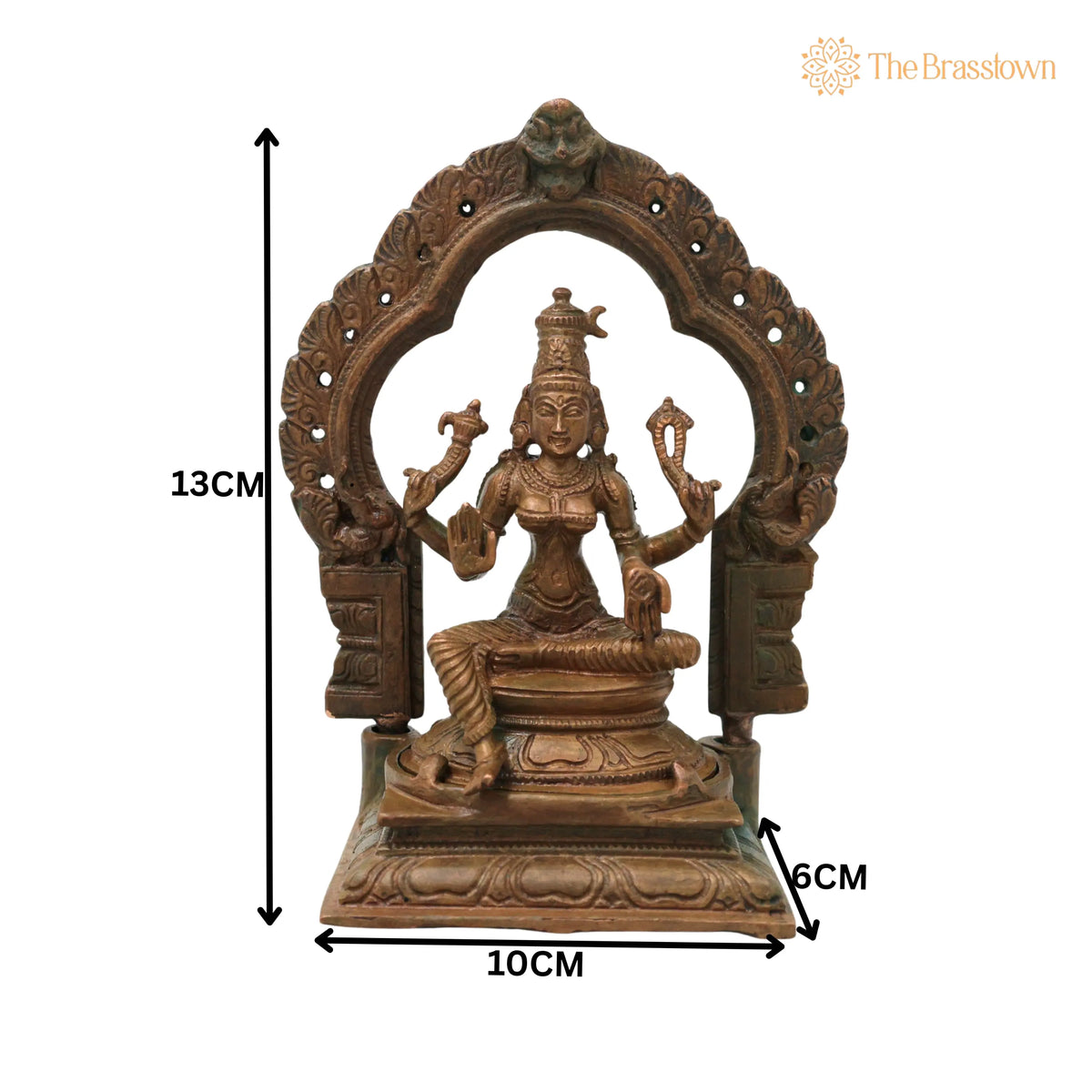 Bronze Parvati Devi Idol – Handcrafted Traditional Murti for Puja, Home Mandir &amp; Décor 5 Inch 5