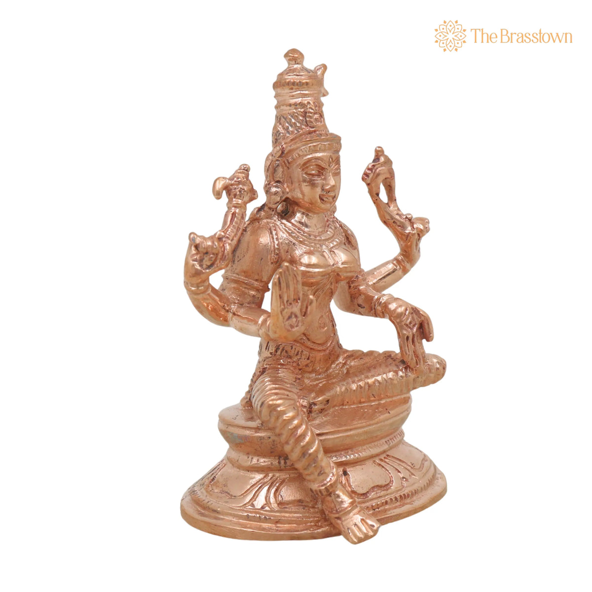 Bronze Bhuvaneshwari Idol – Handcrafted Chola Mahavidya Devi Murti for Pooja, Temple, Home Décor &amp; Gifting 3 Inch 2