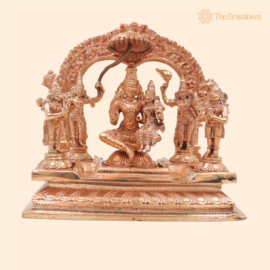 Bronze Vishnu Darbar Idol – Handcrafted Traditional Murti for Puja, Home Mandir &amp; Décor 6.5 Inch 1