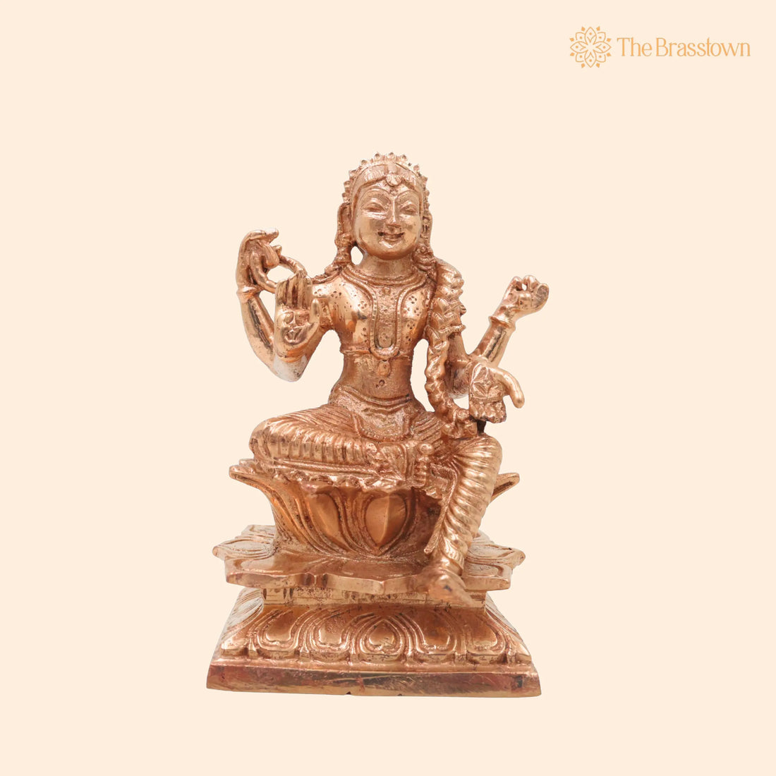 Bronze Balambika Idol – Handcrafted Bala Tripurasundari for Puja, Home Mandir &amp; Décor 4.5 Inch 1