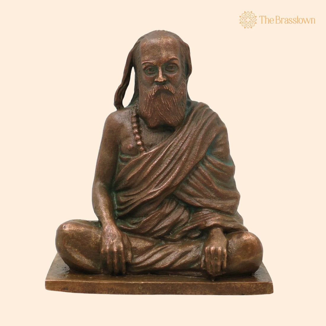 Bronze Pamban Swamigal Idol – Handcrafted Sri Pamban Swamy Kumaragurudasa Siddhar Murugan Bhakta Panchaloha Style Murti for Pooja Mandir Décor 2.5 Inch 1