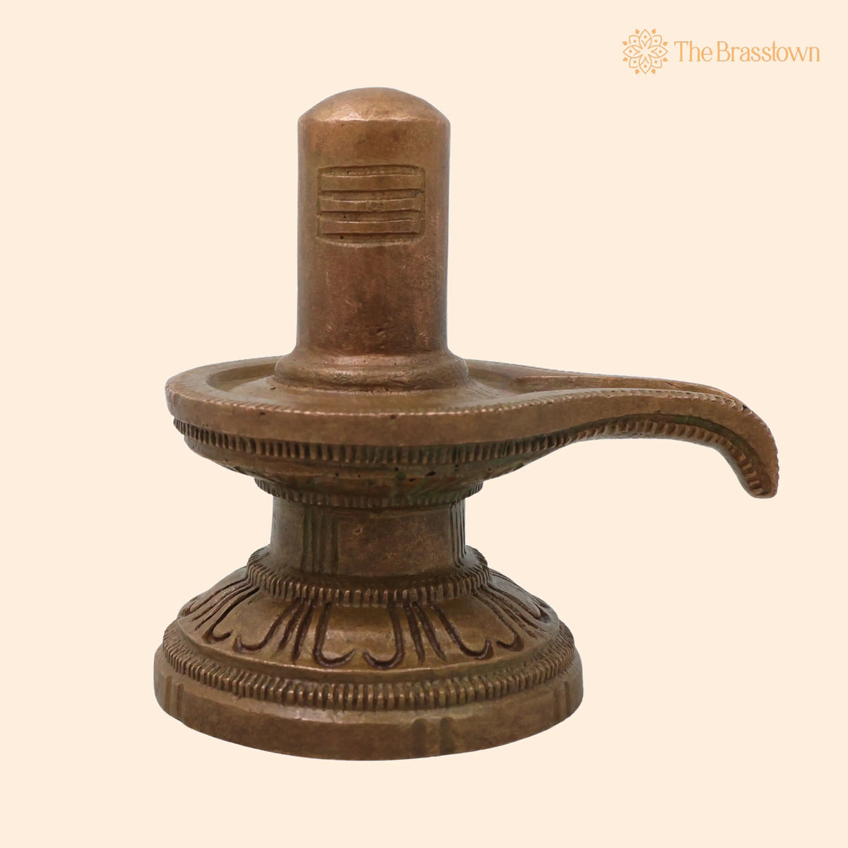 Bronze Shiv Lingam Shivalinga Mahalinga Parameshwara Lingeshwara Murti – Handcrafted for Puja Mandir Home Temple Kansa Panchaloha Style 3 Inch 1