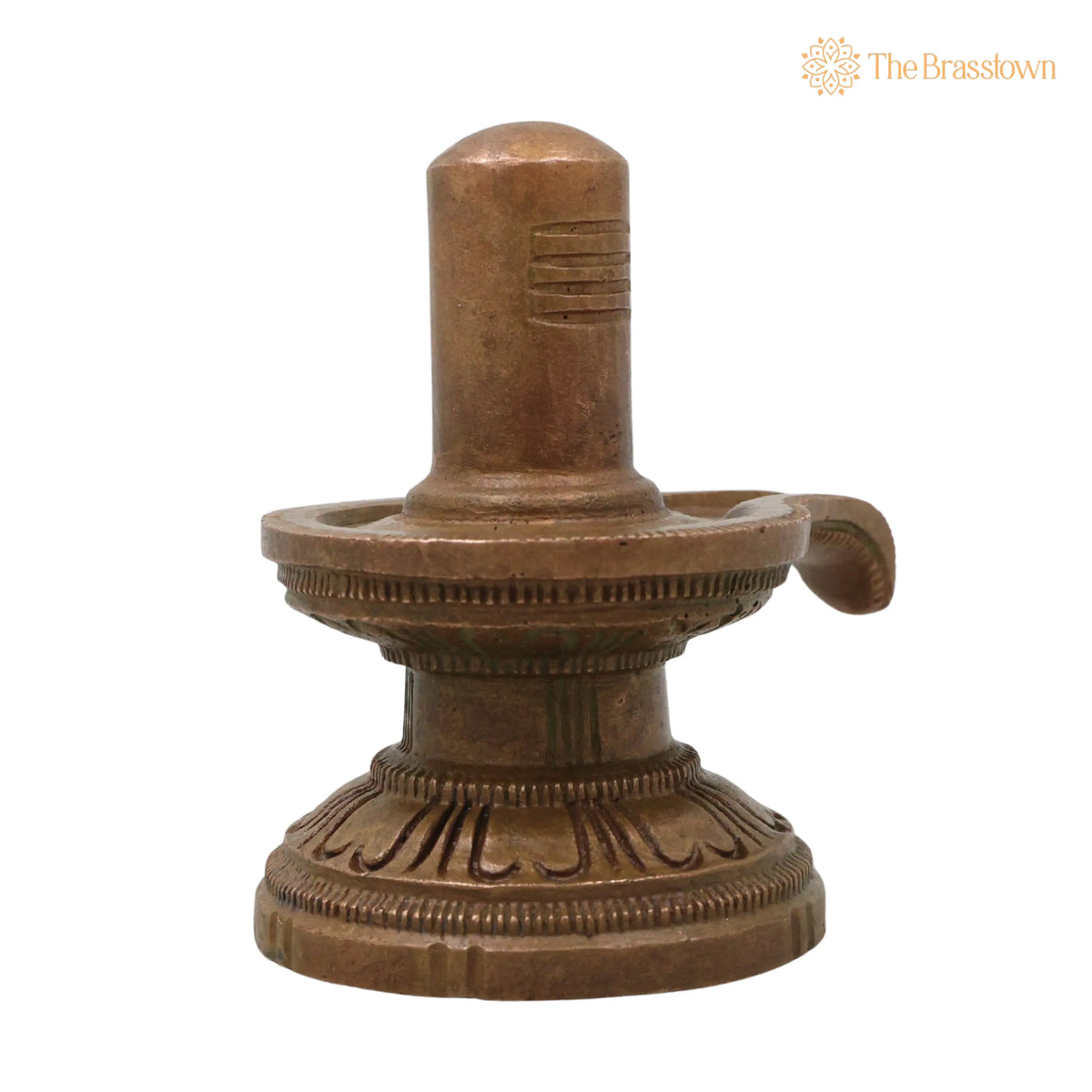 Bronze Shiv Lingam Shivalinga Mahalinga Parameshwara Lingeshwara Murti – Handcrafted for Puja Mandir Home Temple Kansa Panchaloha Style 3 Inch 3