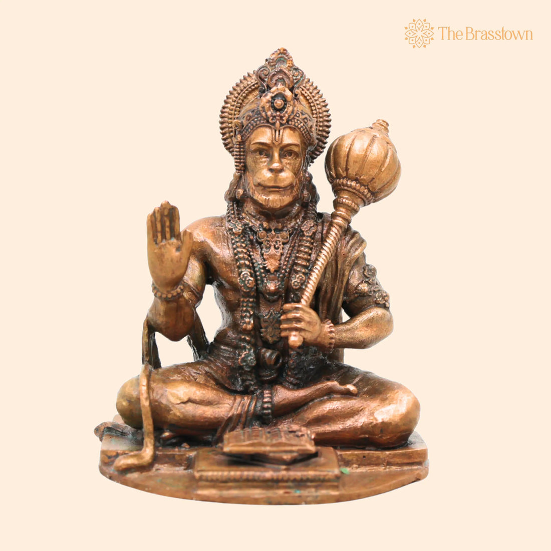 Bronze Hanuman Idol – Bajrangbali Anjaneya Murti, Chola Style Handcrafted Statue for Pooja Home Décor Gifting 4 Inch 1