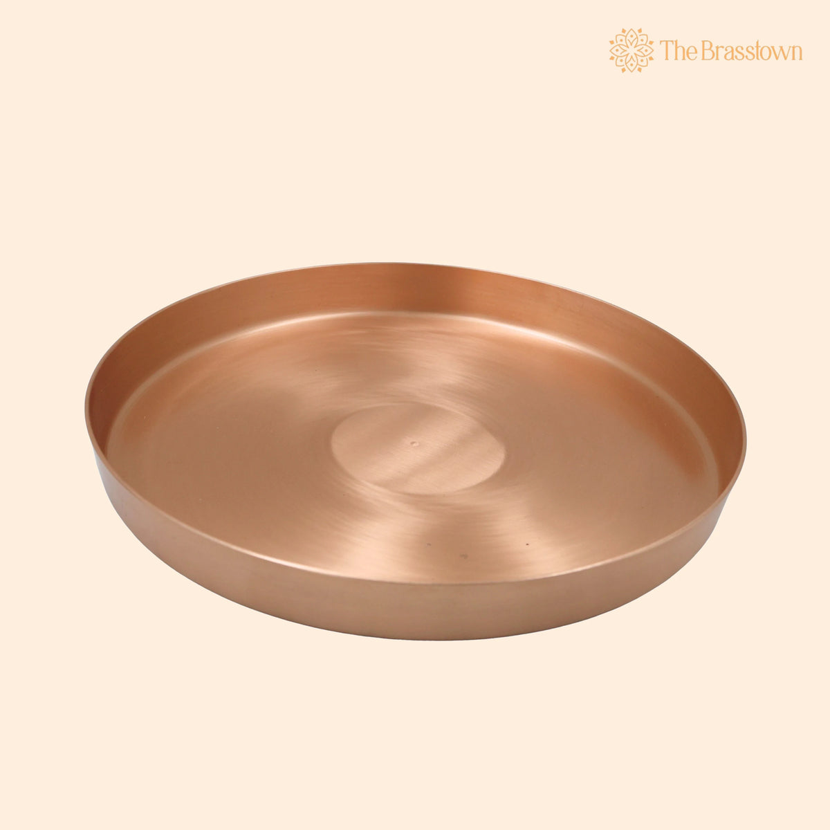 Bronze Kansa Plate – Handcrafted Traditional Tableware for Dining, Puja &amp; Gifting 11 Inch 1