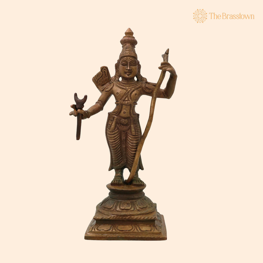Bronze Rama Idol – Handcrafted Traditional Murti for Puja, Home Mandir &amp; Décor 6 Inch 1