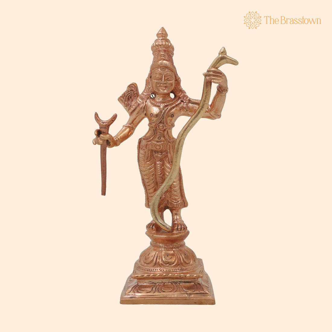 Bronze Rama Idol – Handcrafted Shri Ramachandra Kodanda Rama Murti for Puja, Home Mandir &amp; Décor 5 Inch 1