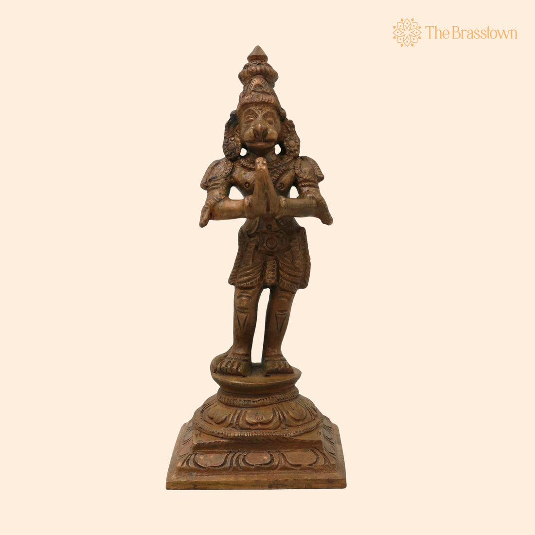 Bronze Hanuman Idol – Handcrafted Anjaneya Bajrangbali Maruti Sankat Mochan Ram Bhakt Hanuman Statue for Puja, Home Mandir &amp; Décor 4.5 Inch 1