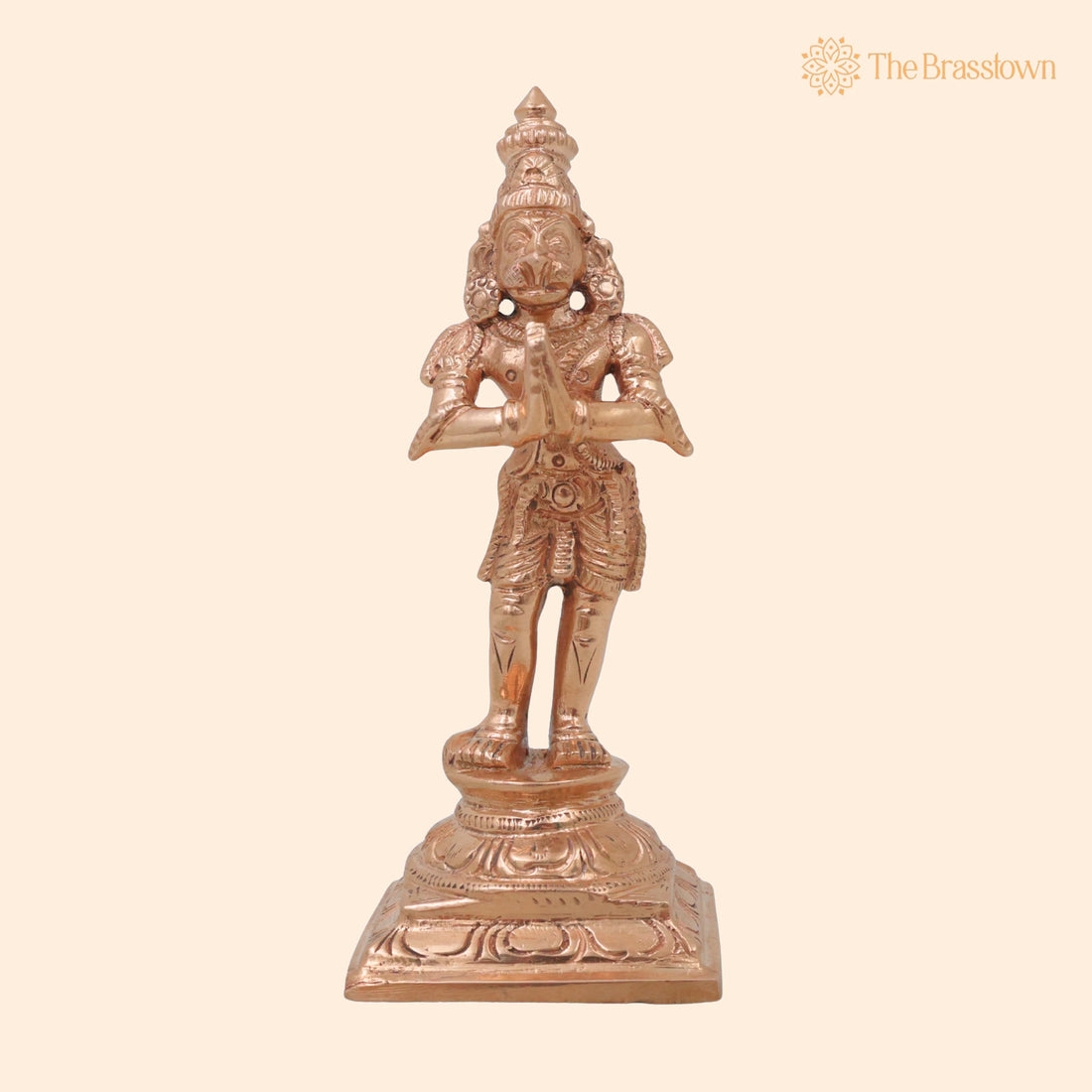 Bronze Hanuman Idol – Handcrafted Bajrangbali Anjaneya Maruti Mahaveer Pavansut Ram Bhakt Hanuman Murti for Puja, Home Mandir &amp; Décor 4.5 Inch 1