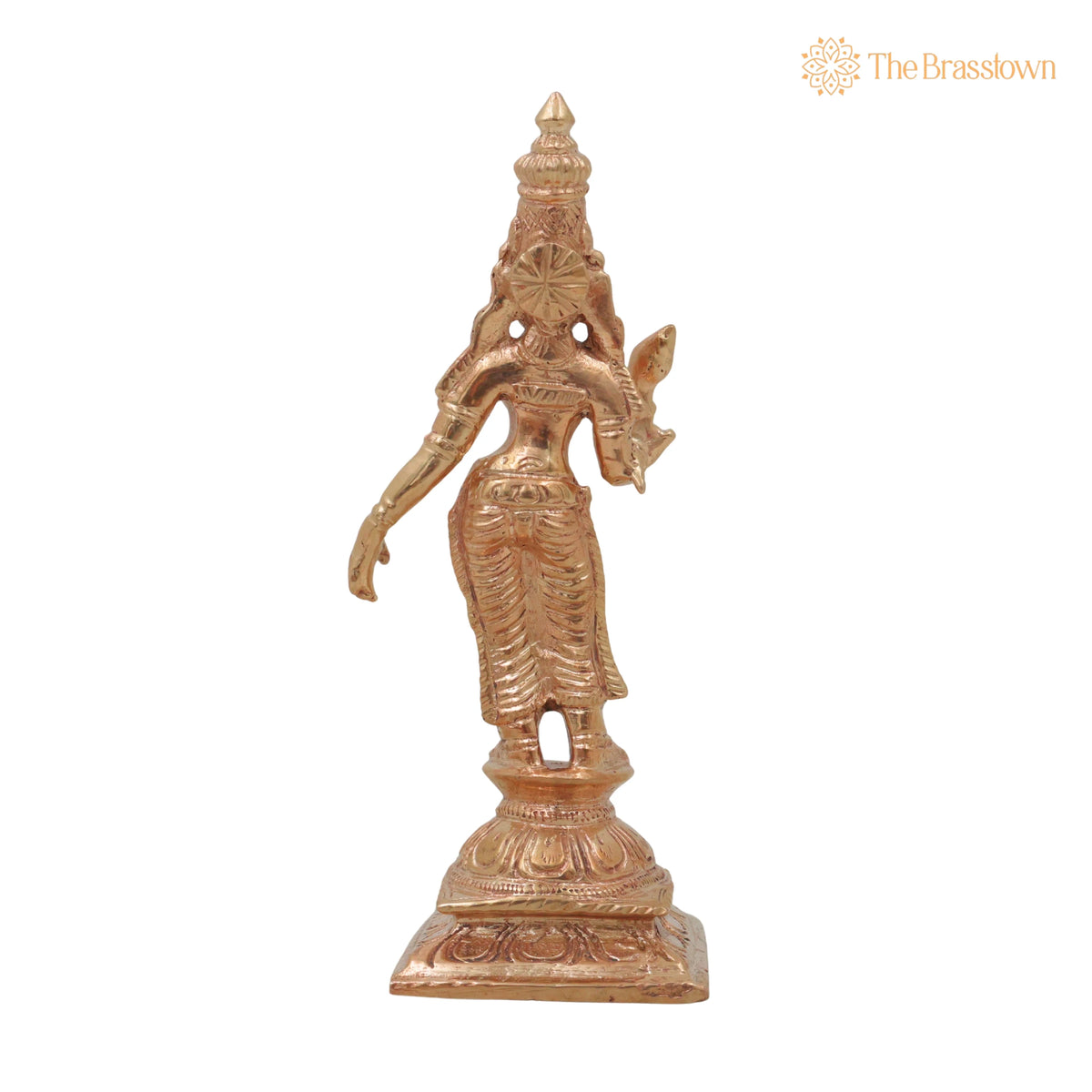 Bronze Shri Devi Idol – Handcrafted Traditional Murti for Puja, Home Mandir &amp; Décor 5 Inch 4