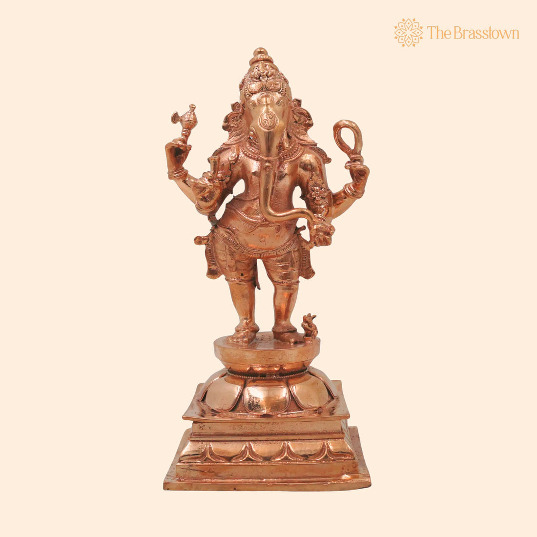 Bronze Ganesha Ganapati Vinayaka Vighneshwara Pillaiyar Ganesh Murti – Handcrafted Panchaloha Style Idol Décor 6.5 Inch 1