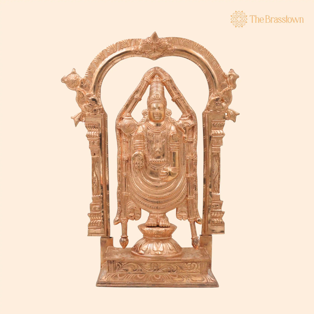 Bronze Tirupati Balaji Idol – Handcrafted Traditional Murti for Puja, Home Mandir &amp; Décor 15 Inch 1