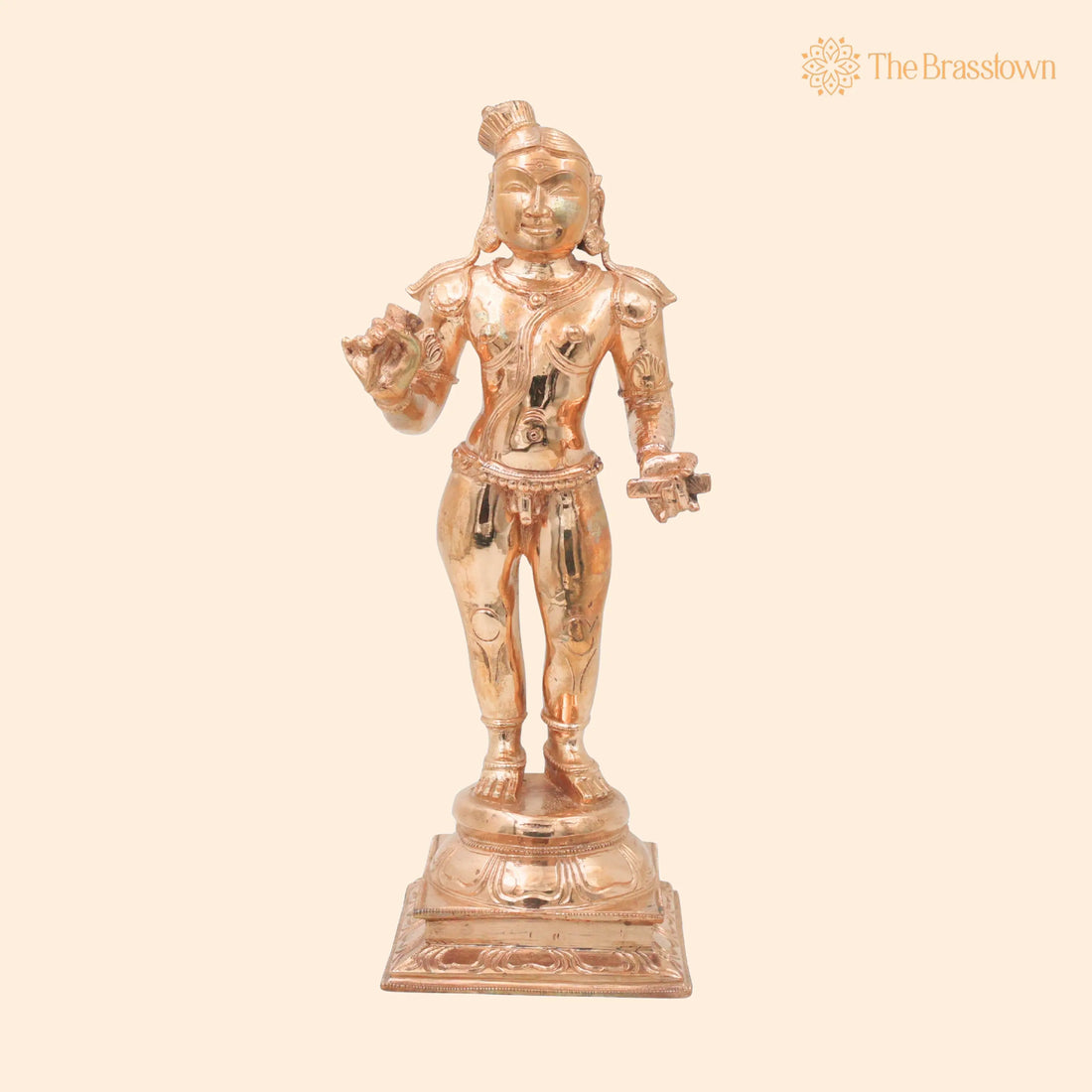 Nalvar Thirugnana Sambandar Bronze Idol – Handcrafted Traditional Murti for Puja, Home Mandir &amp; Décor 12 Inch 1