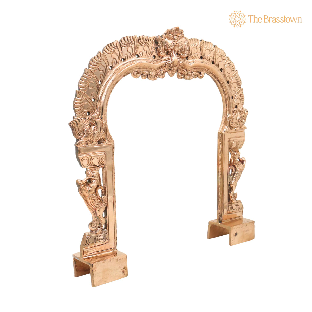 Bronze Prabhavali – Handcrafted Traditional Temple Arch 13.5 Inch 2