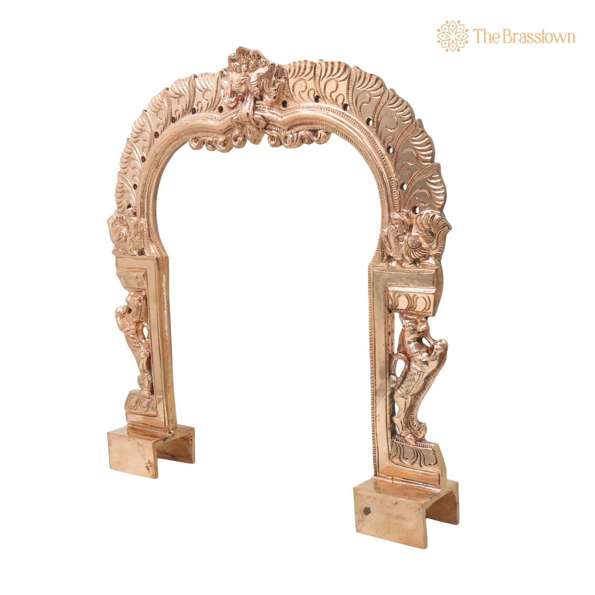 Bronze Prabhavali – Handcrafted Traditional Temple Arch 13.5 Inch 3