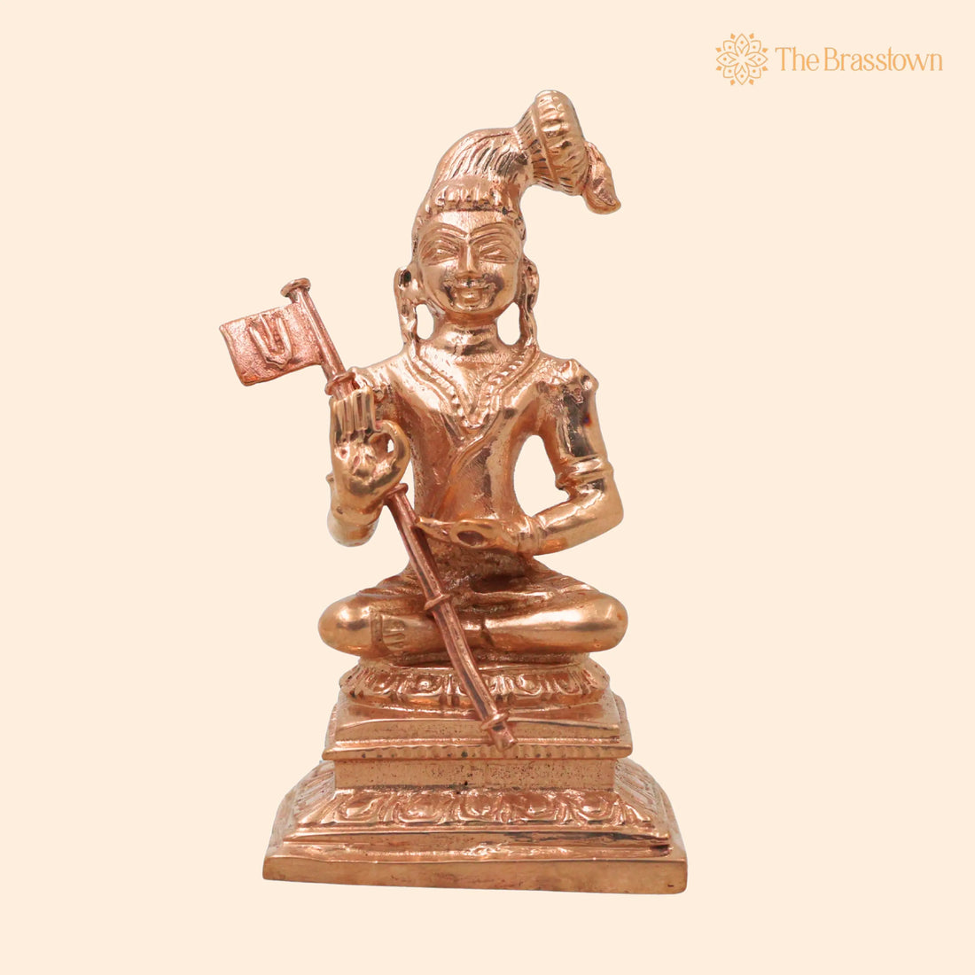 Bronze Nammalvar Idol – Handcrafted Traditional Murti for Puja, Home Mandir &amp; Décor 3 Inch 1
