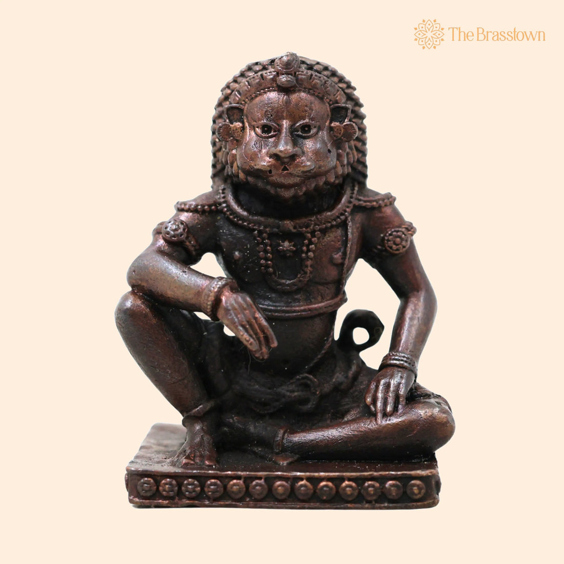 Copper Narasimha Swamy Idol – Handcrafted Ugra Narasimha Bhagwan Murti, Narasimhar Narasimhudu Narasingha Tamra Vigraham 2 Inch 1