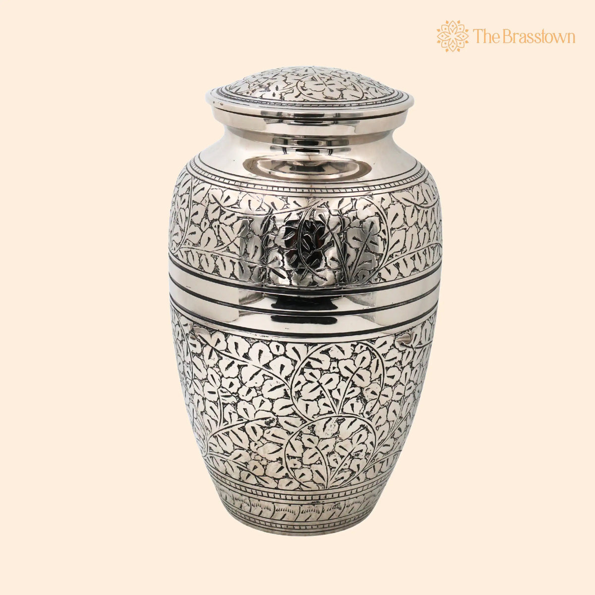 Brass Handcrafted Nickel Coated Multipurpose Box for Home Décor – Traditional Gifting &amp; Storage 10 Inch 1