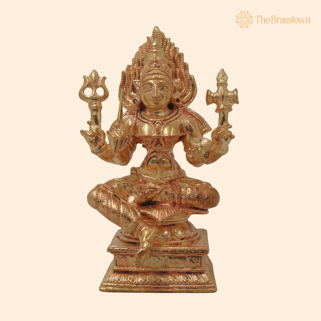 Handmade Bronze Mariyamma Mariamman Amman Devi Vigraham for Puja, Home Mandir &amp; Décor 4 Inch 1