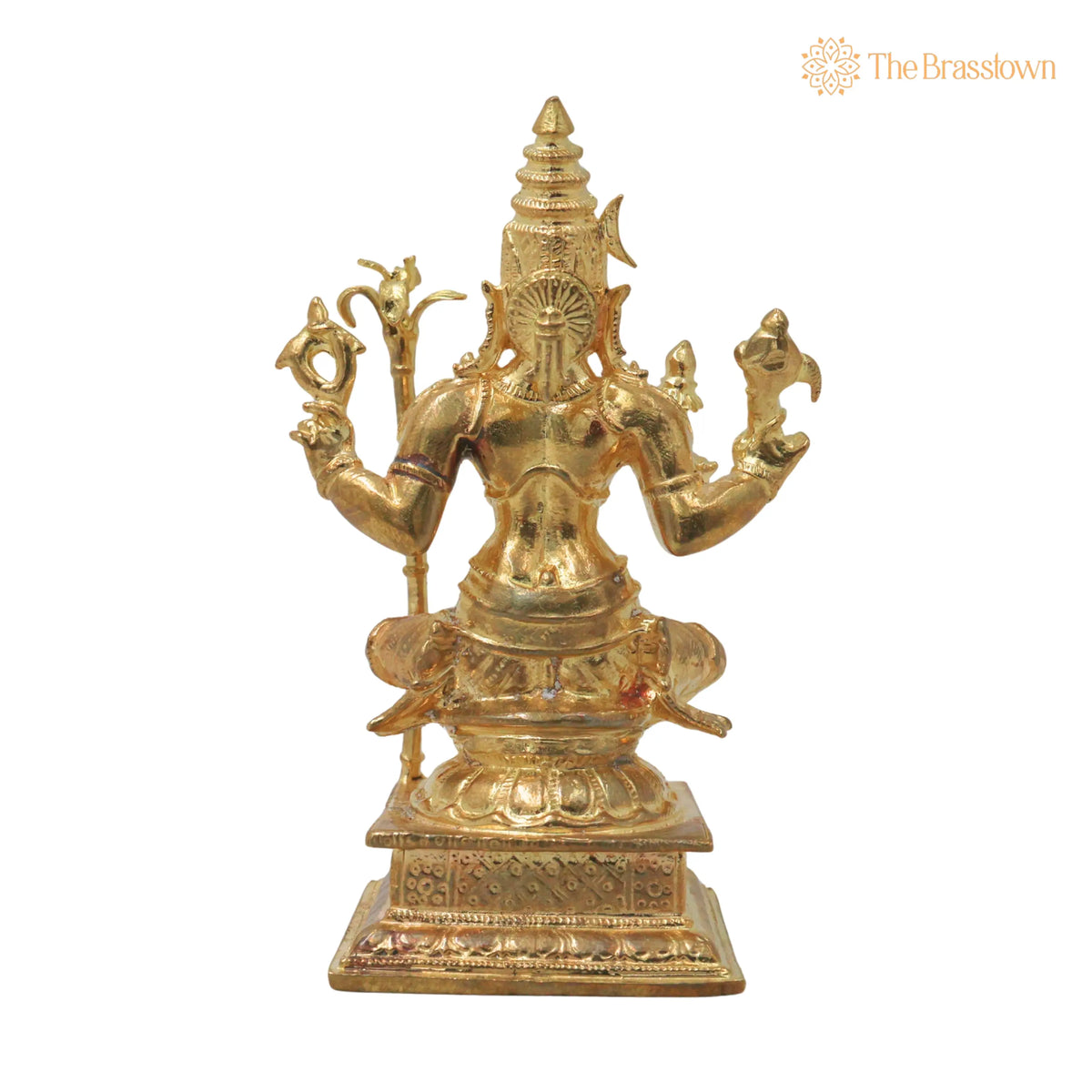 Bronze Rajarajeshwari Devi Idol – Handcrafted Traditional Murti for Puja, Home Mandir &amp; Décor 4.5 Inch 4