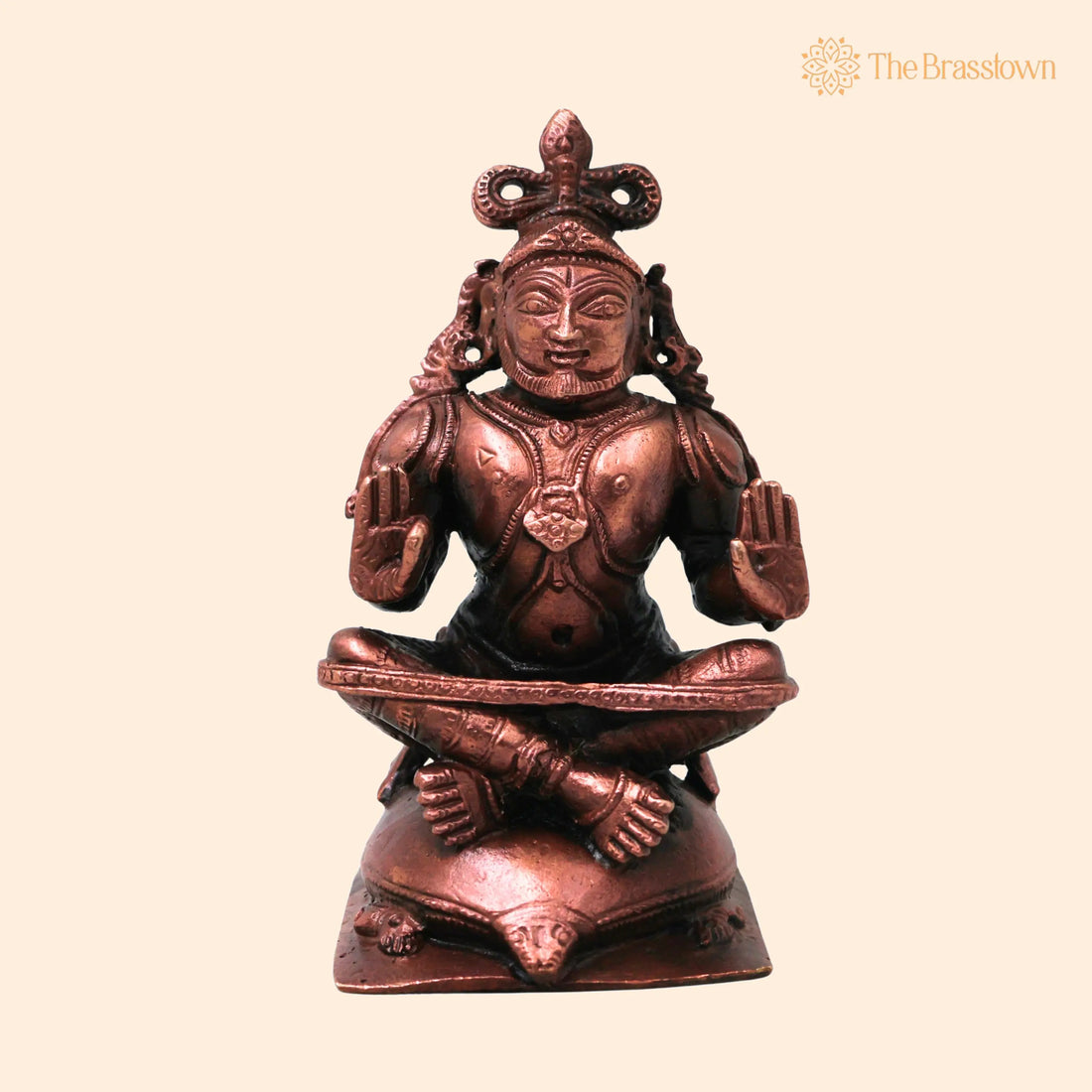 Copper Agastya Maharshi Idol – Handcrafted Traditional Chola Style Murti for Pooja, Décor &amp; Gifting 4 Inch 1