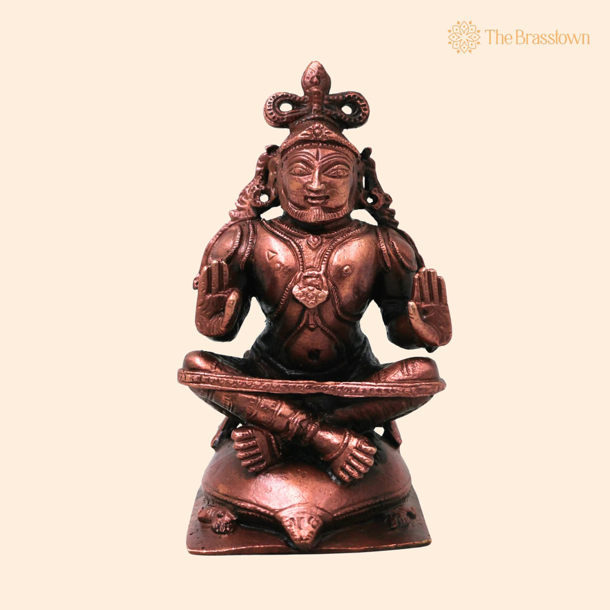 Copper Agastya Maharshi Idol – Handcrafted Traditional Chola Style Murti for Pooja, Décor &amp; Gifting 4 Inch 1