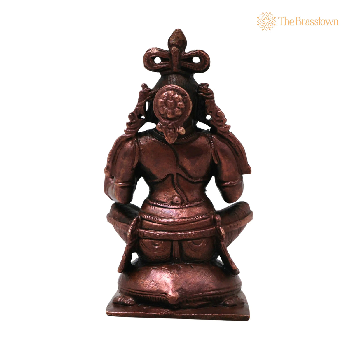 Copper Agastya Maharshi Idol – Handcrafted Traditional Chola Style Murti for Pooja, Décor &amp; Gifting 4 Inch 4