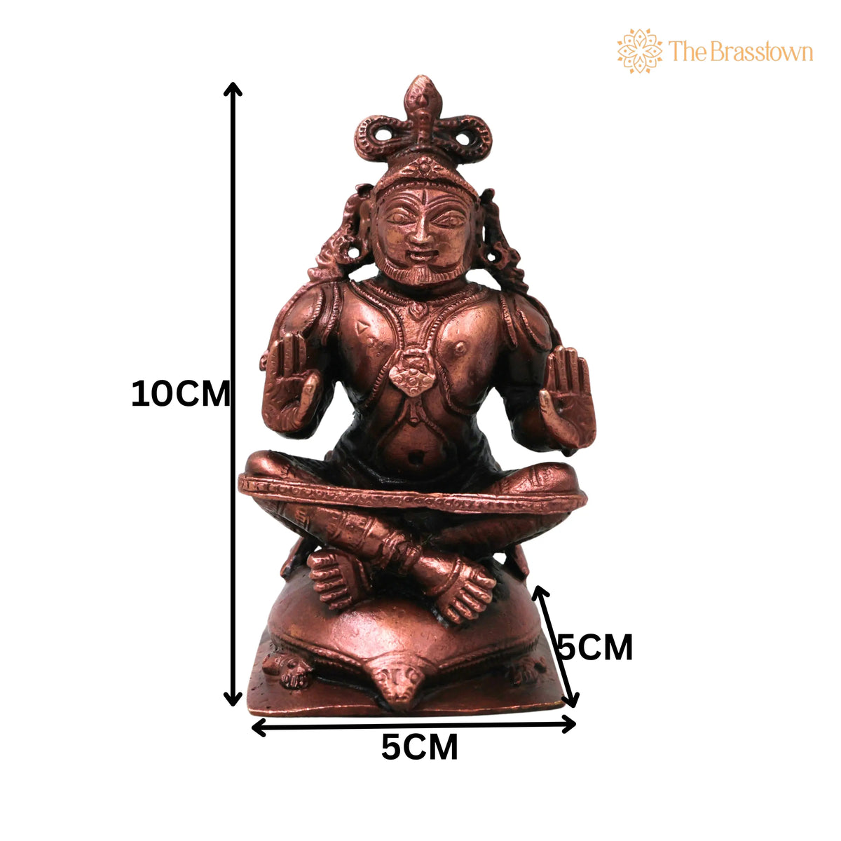Copper Agastya Maharshi Idol – Handcrafted Traditional Chola Style Murti for Pooja, Décor &amp; Gifting 4 Inch 5
