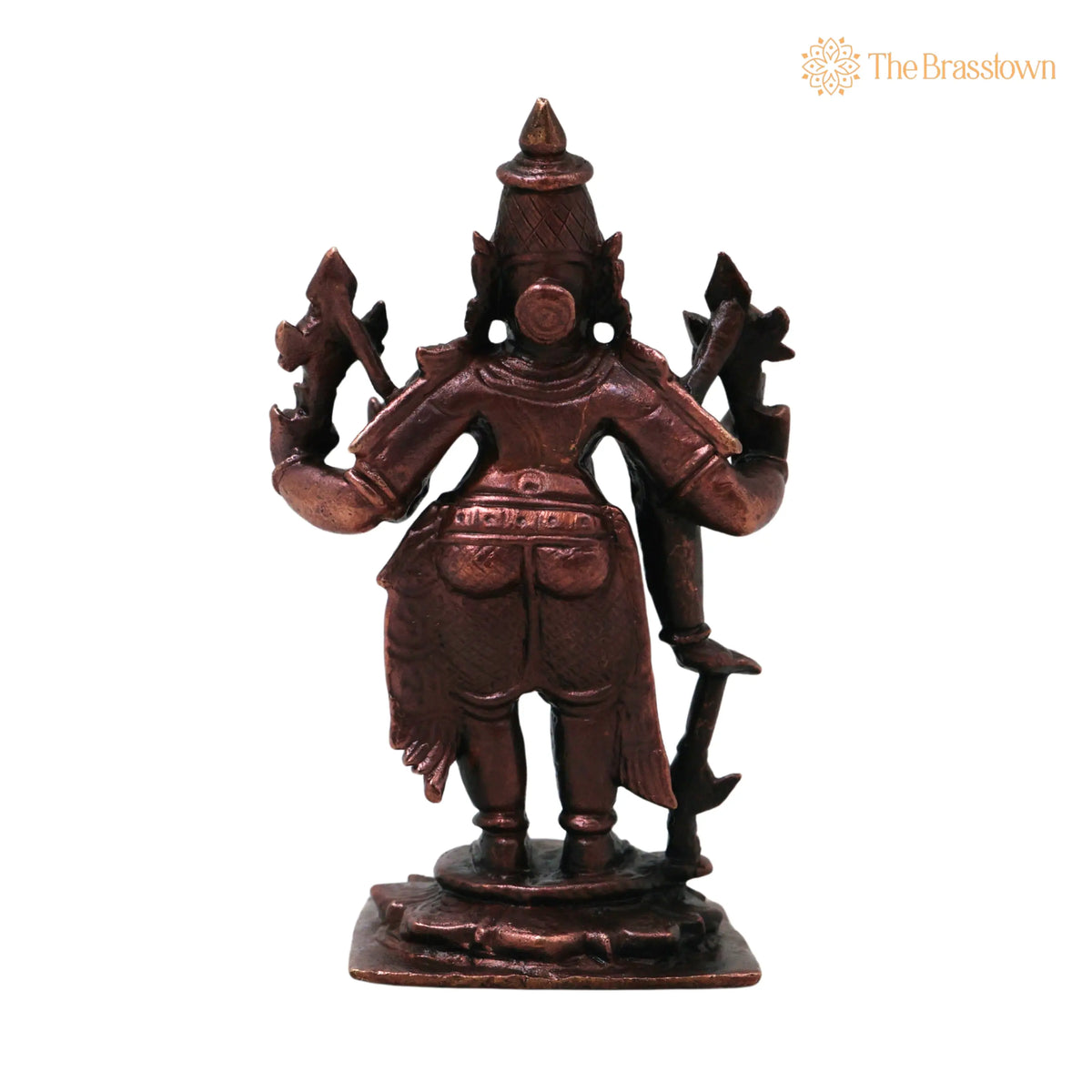 Copper Handcrafted Vishnu Murti Idol – Home Décor &amp; Gifting 3 Inch 4