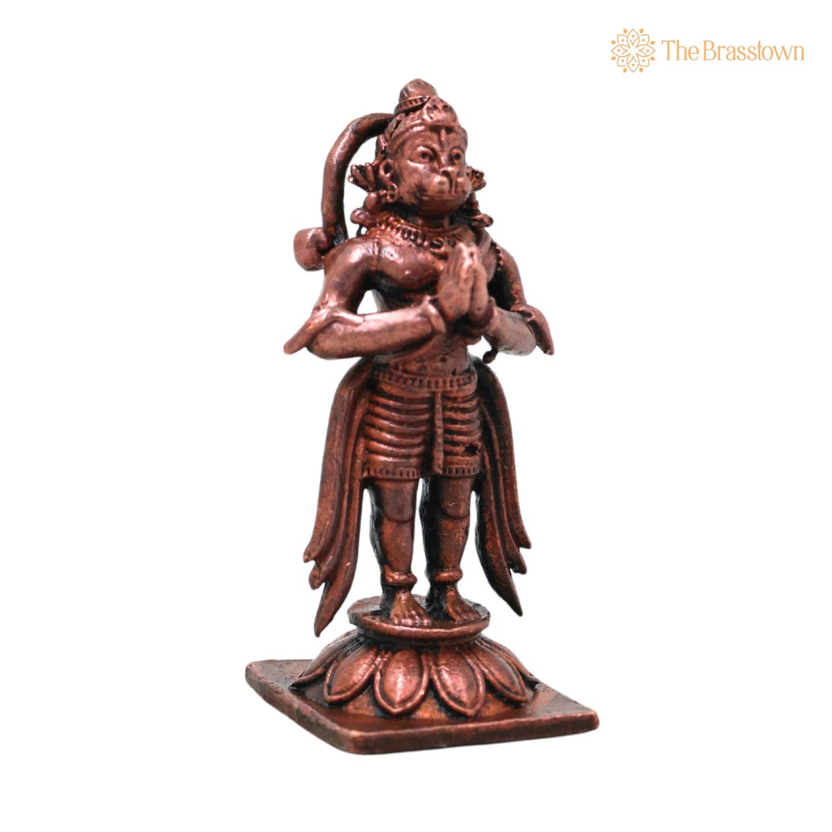 Copper Hanuman Idol Handmade Bajrangbali Murti for Pooja – Vastu Home Décor &amp; Spiritual Gifting 2 Inch 2