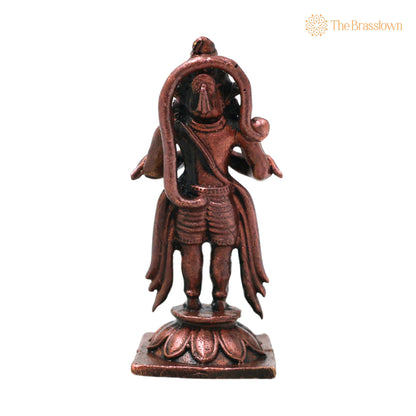 Copper Hanuman Idol Handmade Bajrangbali Murti for Pooja – Vastu Home Décor &amp; Spiritual Gifting 2 Inch 4