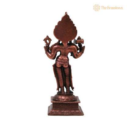 Copper Handcrafted Mariamman Idol for Puja, Home Mandir &amp; Décor 5.5 Inch 4