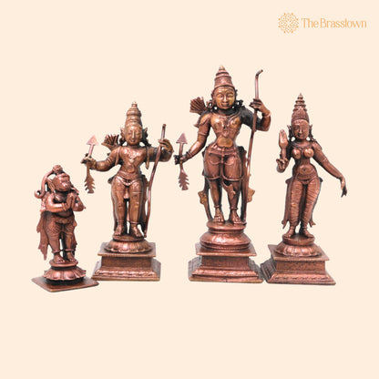 Copper Ramdarbar Idol – Handcrafted Vastu &amp; Home Décor 6 Inch 1