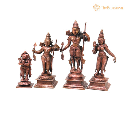 Copper Ramdarbar Idol – Handcrafted Vastu &amp; Home Décor 6 Inch 2