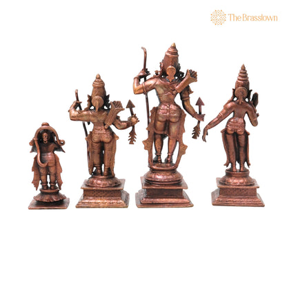 Copper Ramdarbar Idol – Handcrafted Vastu &amp; Home Décor 6 Inch 4
