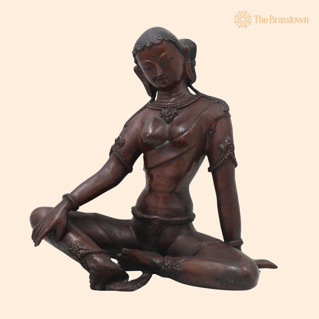 Brass Uma Devi Idol for Pooja – Handcrafted Vastu &amp; Spiritual Home Décor 10 Inch 1