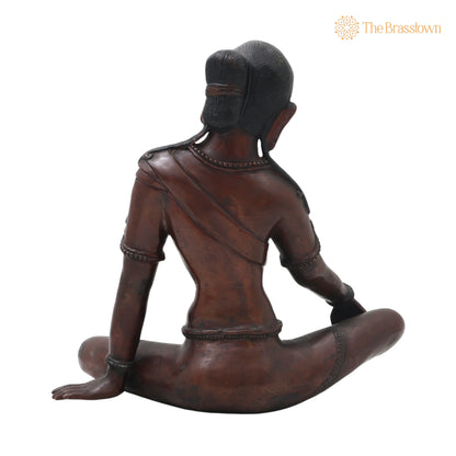 Brass Uma Devi Idol for Pooja – Handcrafted Vastu &amp; Spiritual Home Décor 10 Inch 4