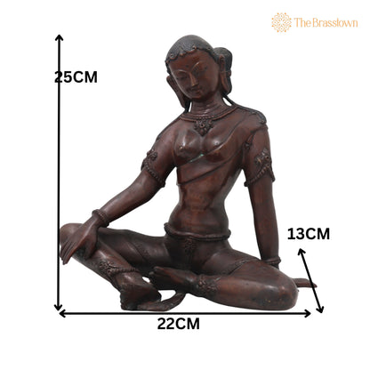 Brass Uma Devi Idol for Pooja – Handcrafted Vastu &amp; Spiritual Home Décor 10 Inch 5