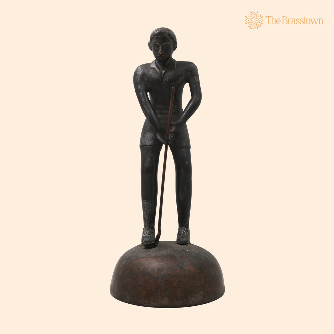 Brass Vintage Man Showpiece Sculpture for Home Décor Gifting Handcrafted Traditional Royal Figurine 14.5 Inch 1