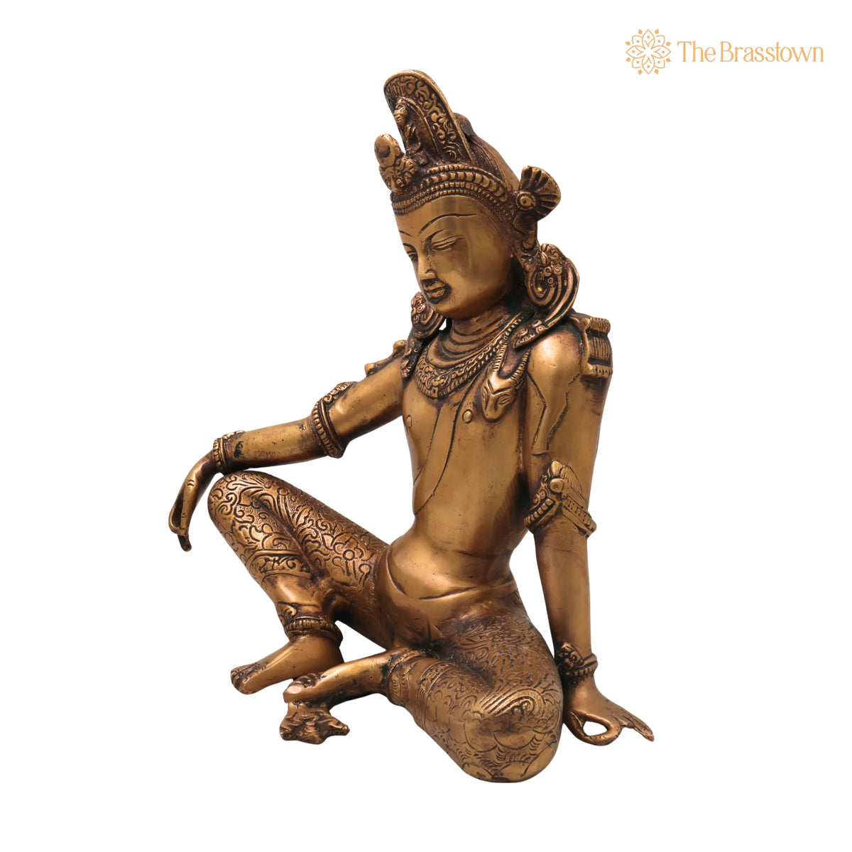 Brass Indra Idol – Devendra Murti Handcrafted Traditional Chola Style Pooja Home Décor Gift Statue 12 Inch 3