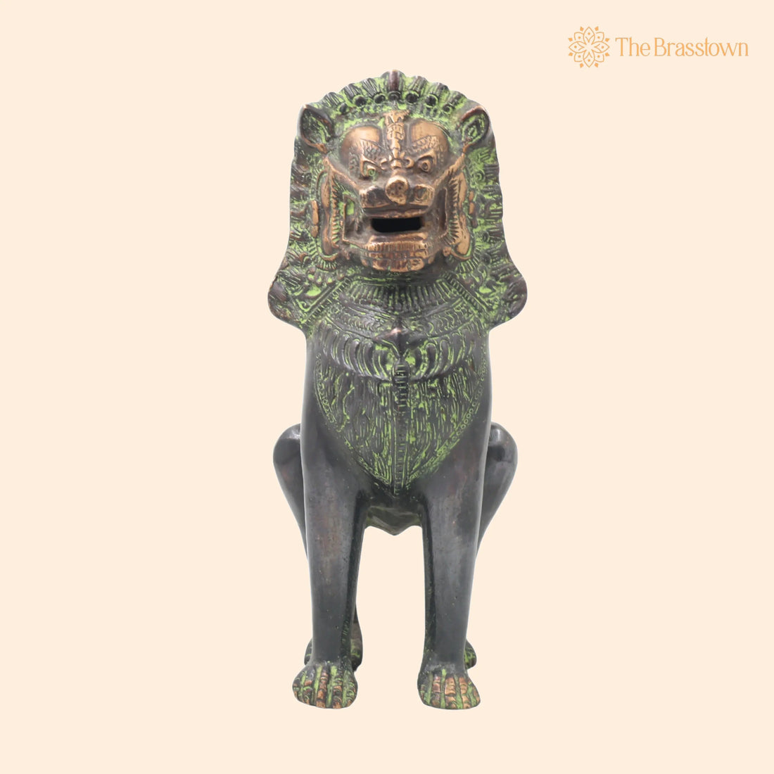 Handcrafted Brass Simha Lion Statue for Home Décor – Gifting 11 Inch 1