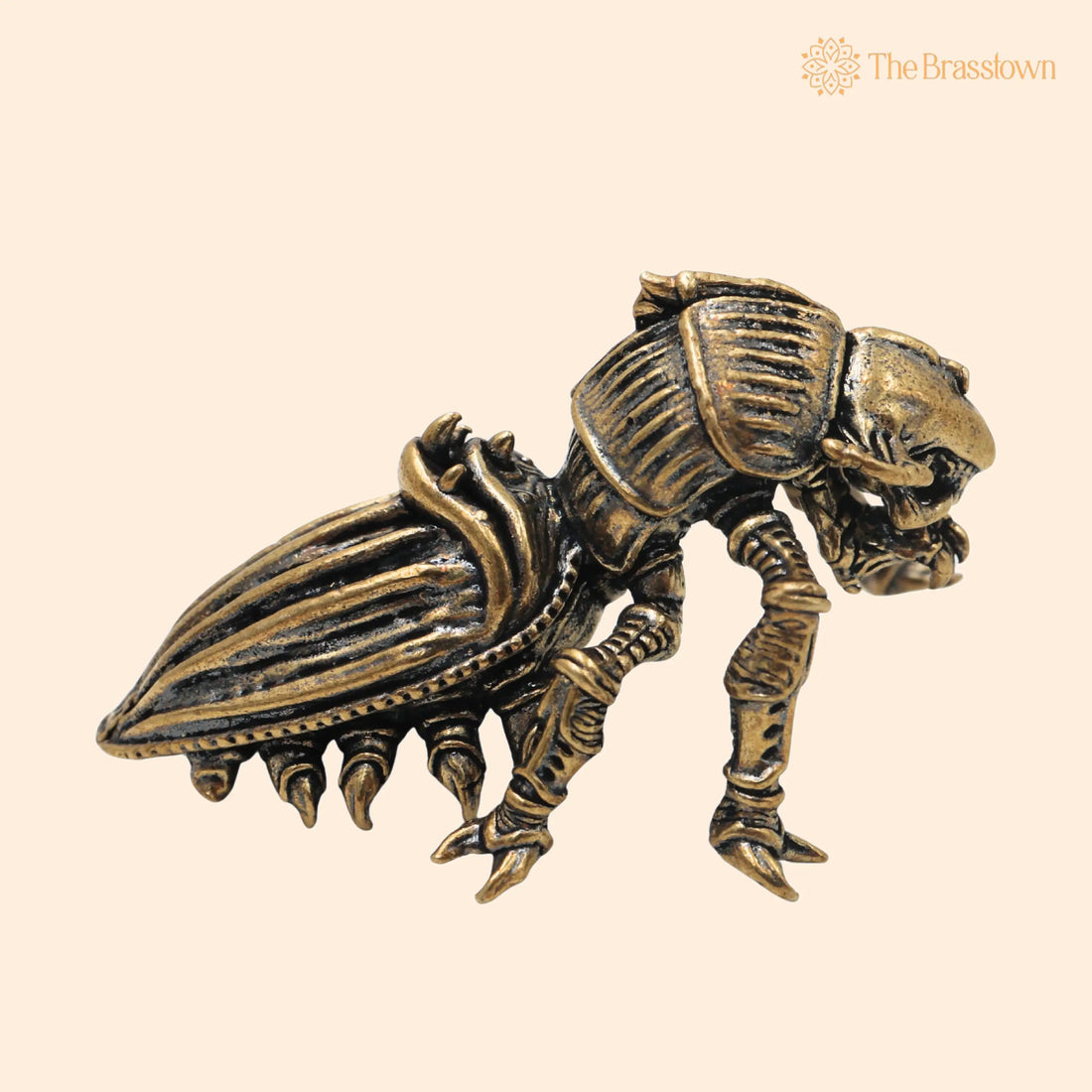 Brass Beetle Showpiece for Home Décor &amp; Gifting – Handcrafted Traditional Decorative Insect Figurine 1 Inch 1
