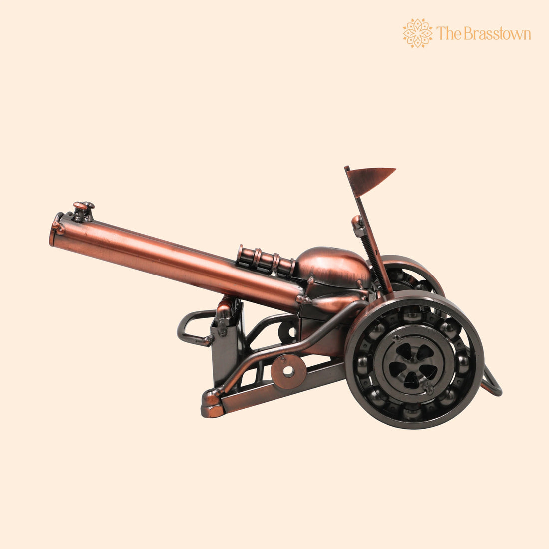 Handcrafted Steel War Cannon Sculpture – Traditional Military Artillery Replica for Home Décor, Collection &amp; Gifting 3 Inch 1